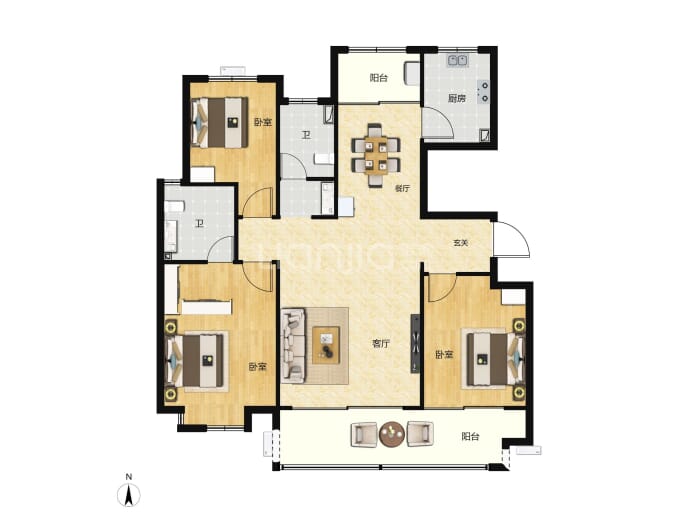 檀悦学府--建面 139m²