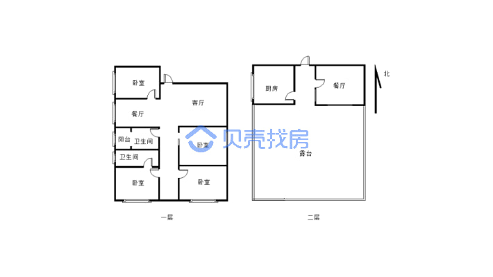 精装 带屋顶花园 房东诚心出售-户型图