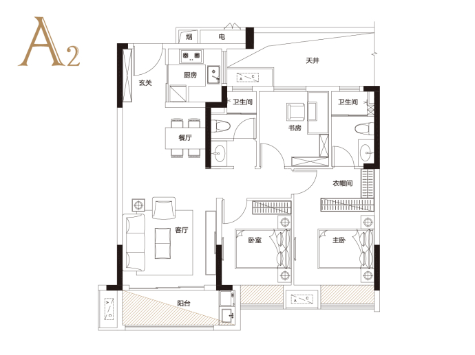 九颂山河菁华轩--建面 100m²