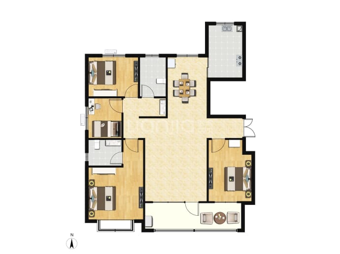 科技佳苑贰号苑--建面 138.8m²