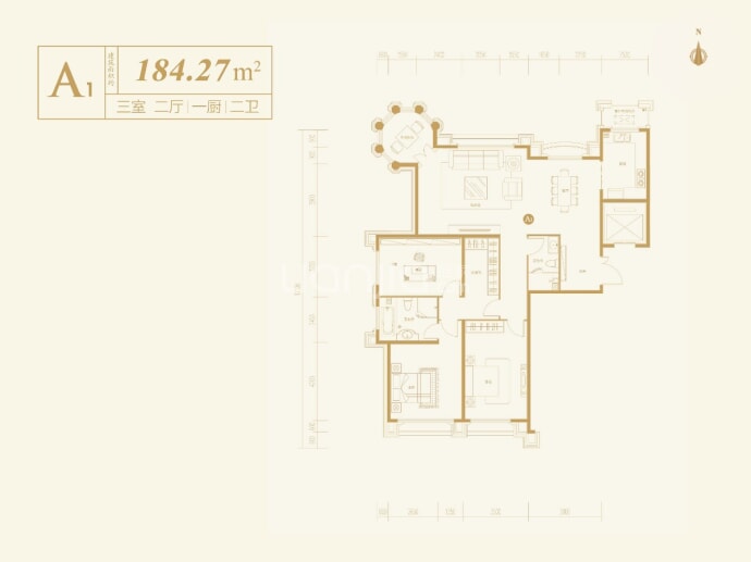 观山悦--建面 184.27m²