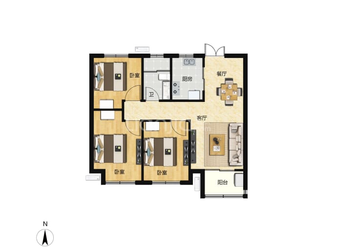 宜居•小乔书苑--建面 110m²