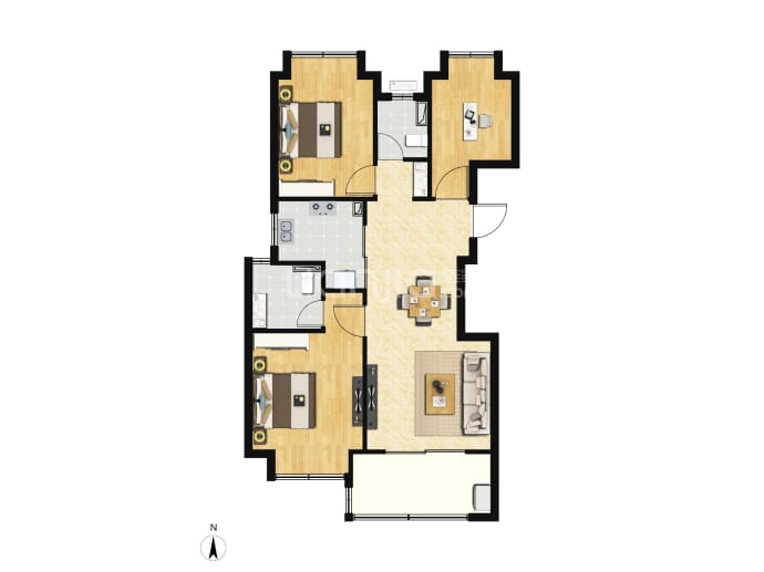 恒文璞悦江南--建面 88m²