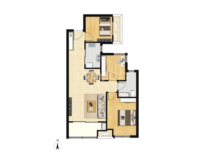 港悦城--建面 89m²