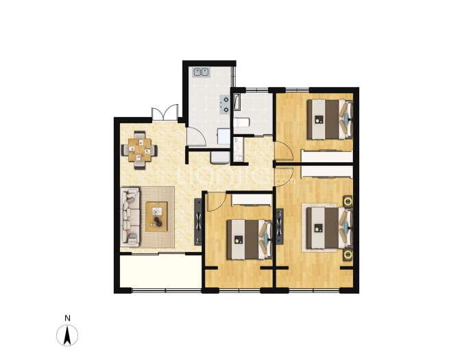 浅隐林泉--建面 88m²