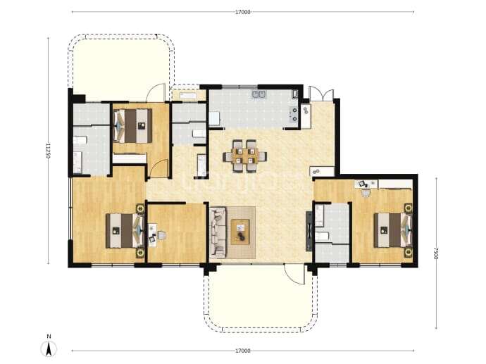 天地源·云和锦上--建面 139m²