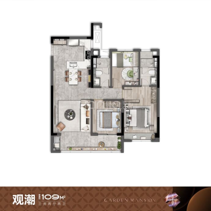 华润观云润府--建面 109m²