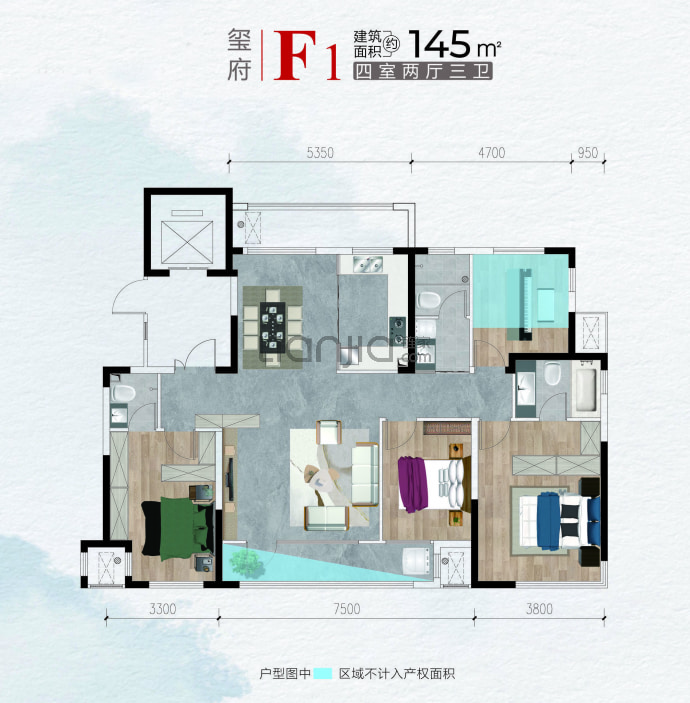 新思路砚玺台--建面 145m²