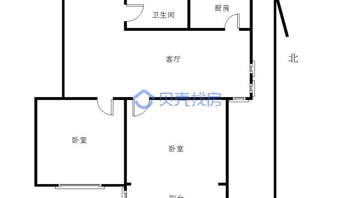 九龙城市乐园东区，两室两厅，看房提前-户型图
