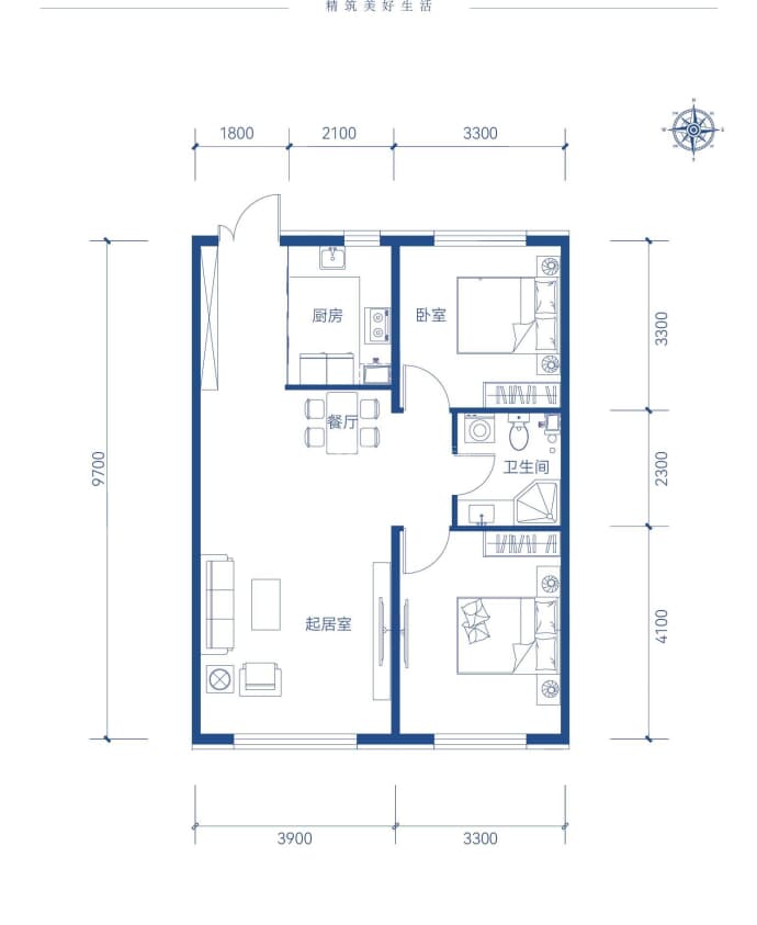 锦秀·新华居--建面 91m²