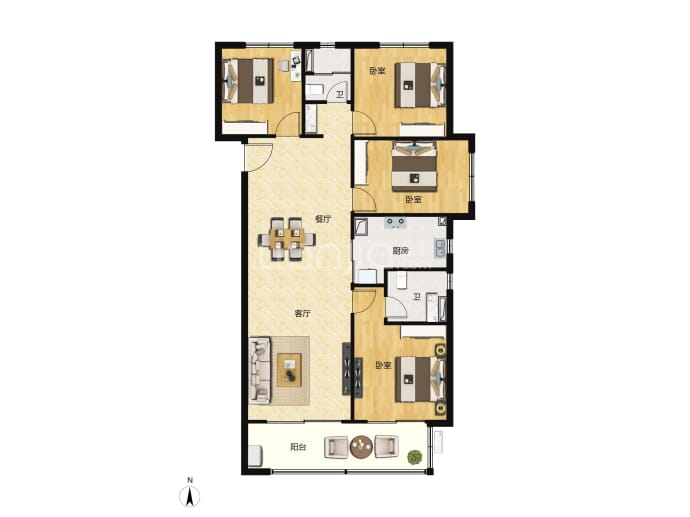 敏捷·江山誉--建面 141m²