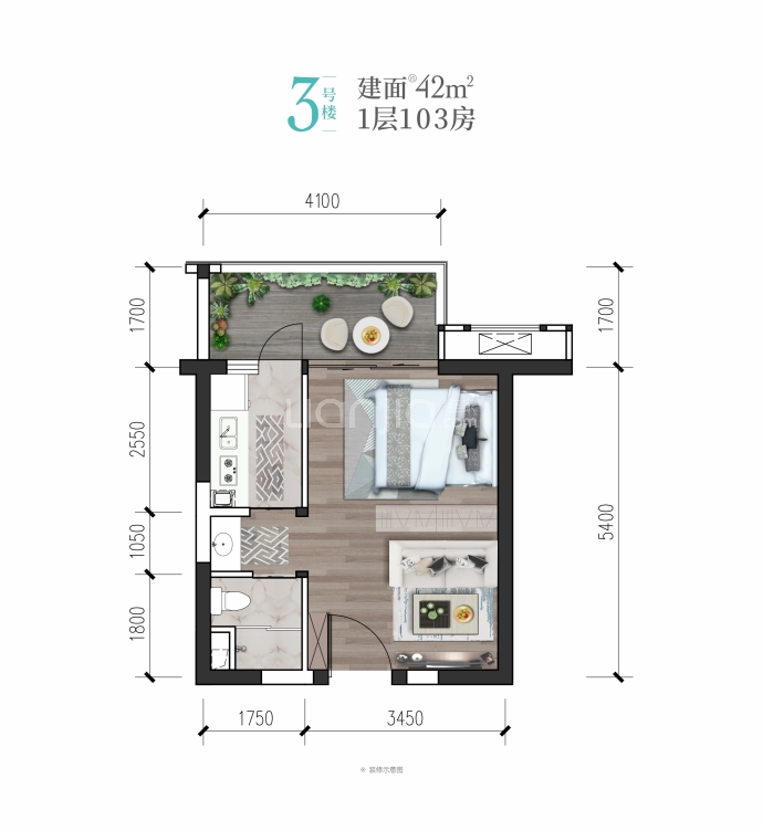 星月湖畔一期--建面 42m²