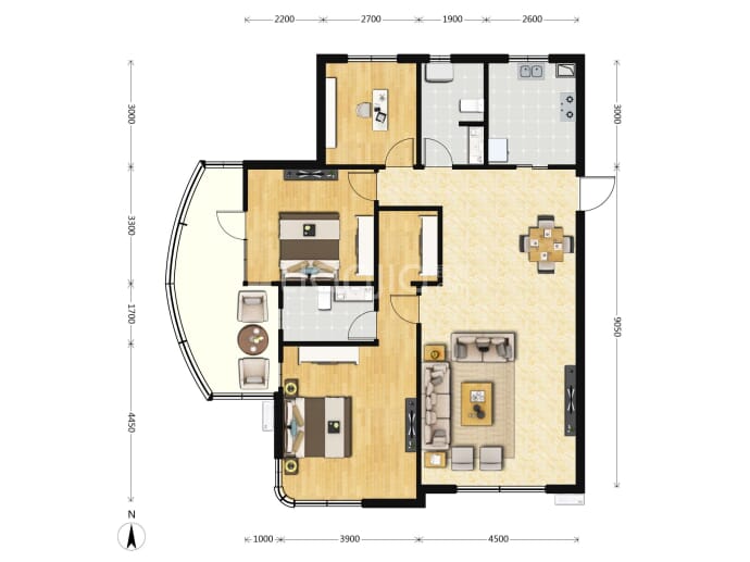 嘉亿欣名筑--建面 132.22m²