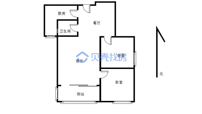 铁路小区好房源，位置好，公园里的家。-户型图