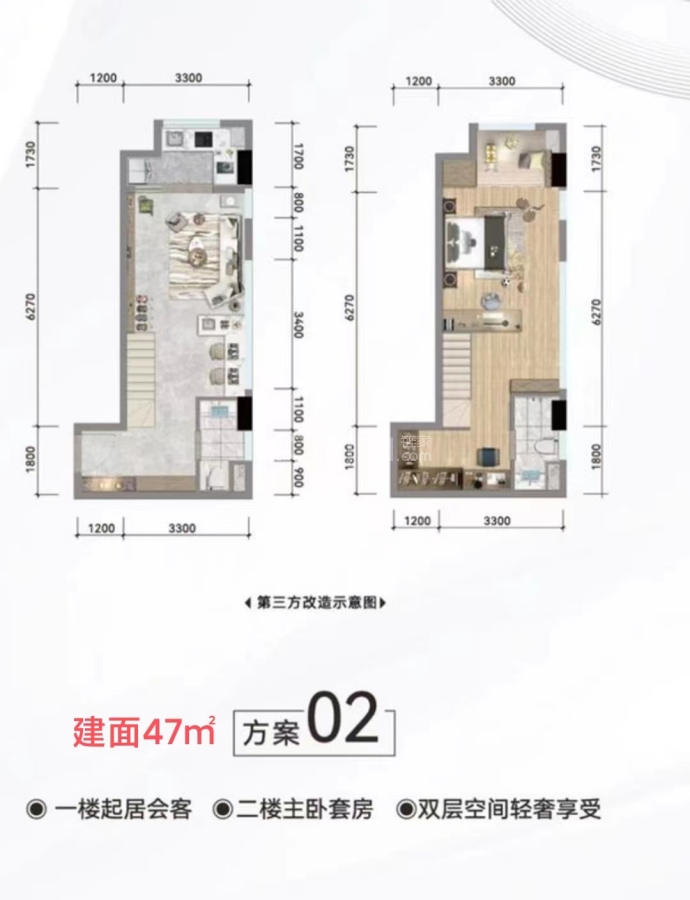 龙湖天曜--建面 47m²