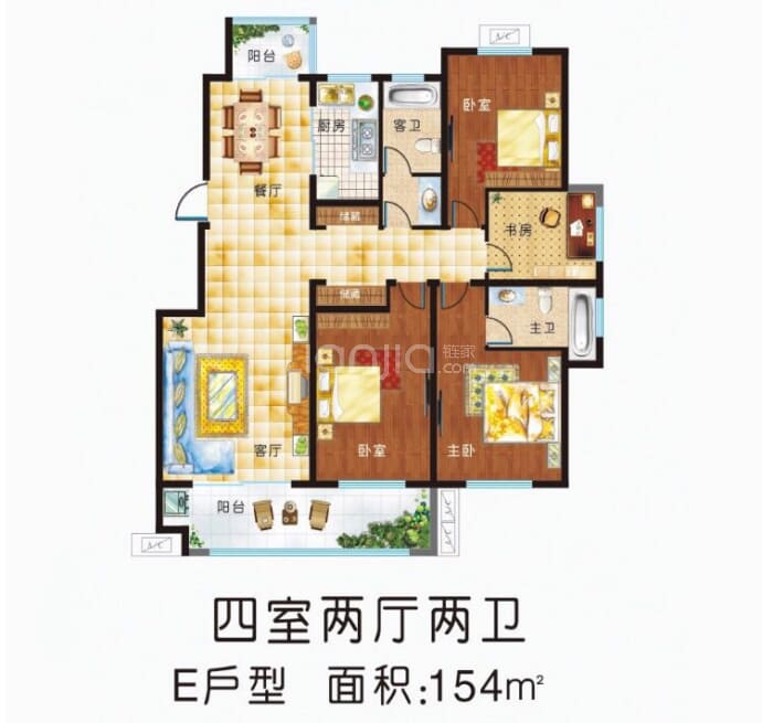 德馨园--建面 154m²