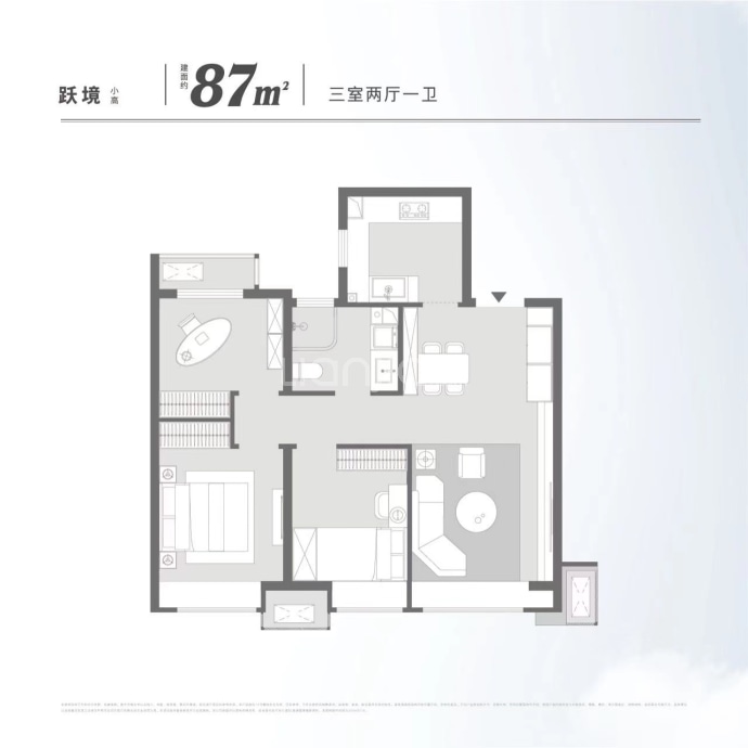 中海凌云源境--建面 87m²