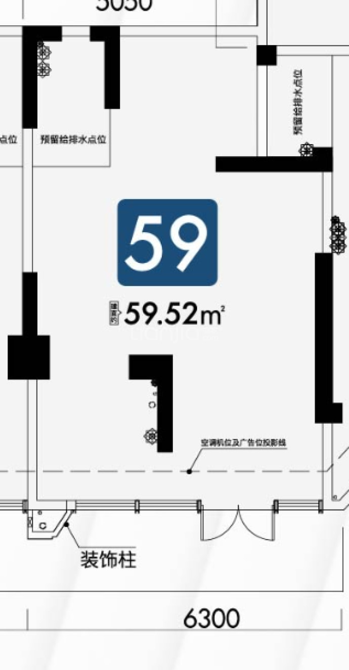 保利碧桂园学府里--建面 59.52m²