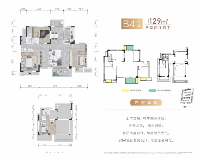 锦绣尚宸--建面 129m²