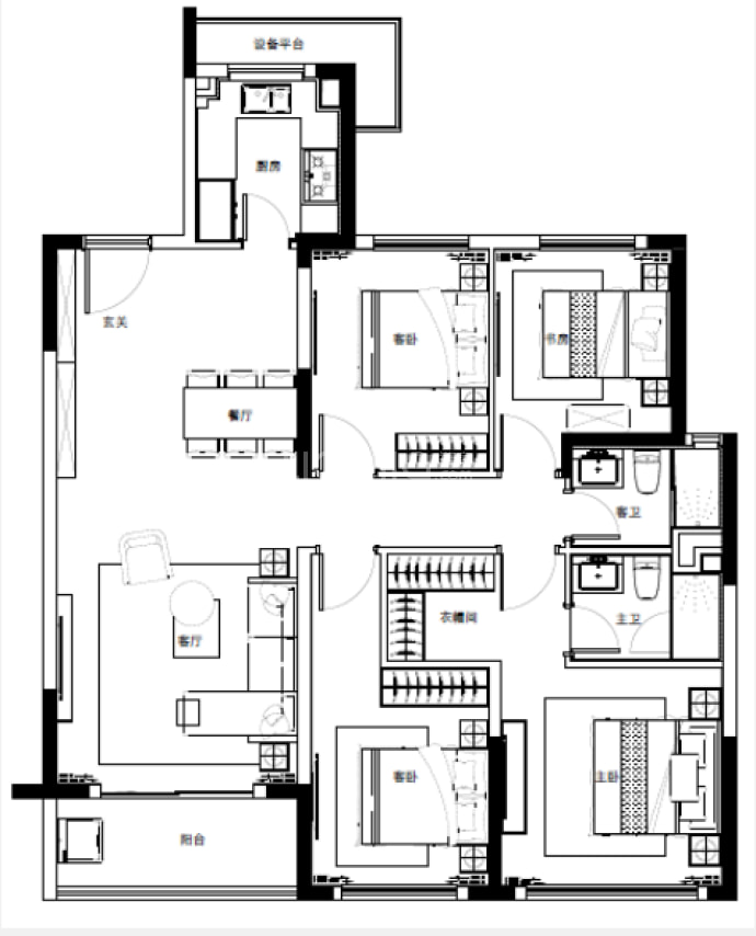 虹盛里--建面 138.07m²