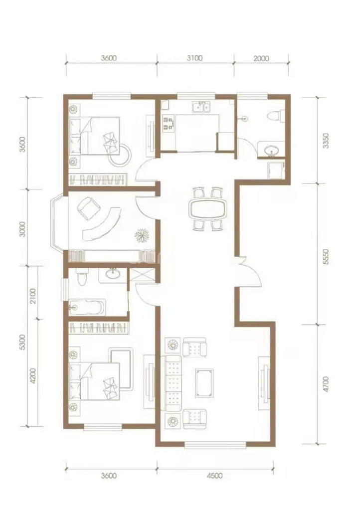 都市庭苑--建面 127m²