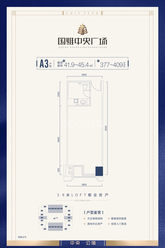 国维中央广场--建面 41m²