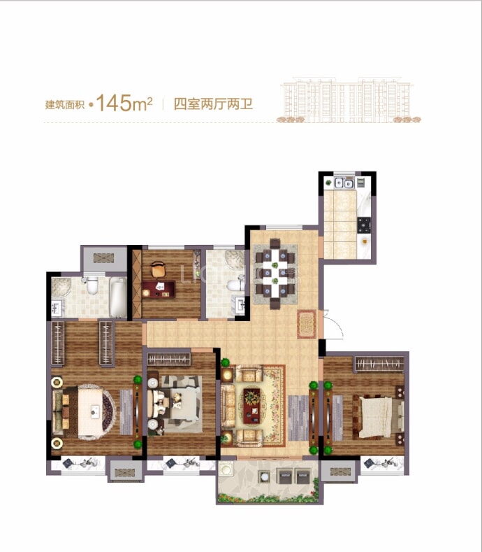 隐山观湖--建面 145m²