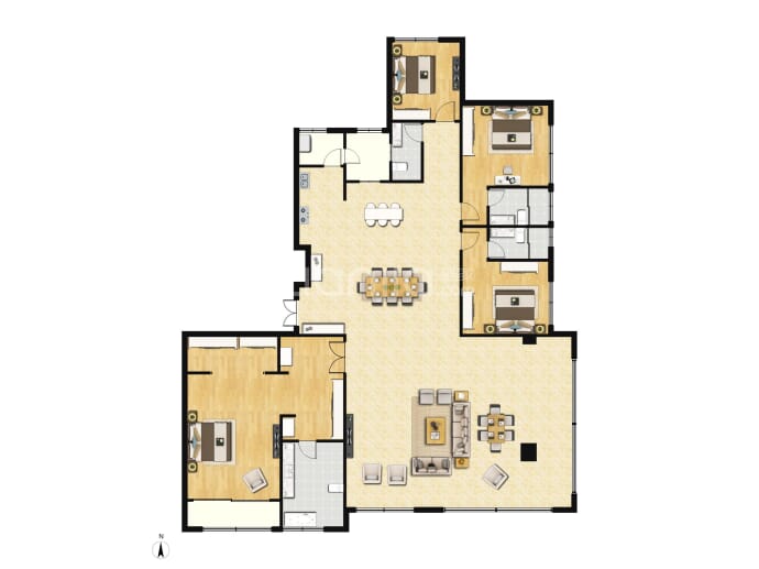 鲁能泰山7号--建面 306m²