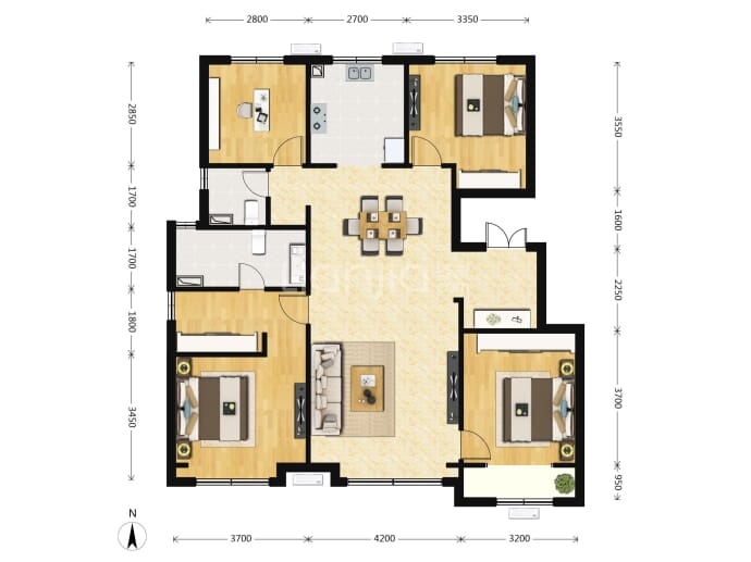 康桥学府--建面 135m²