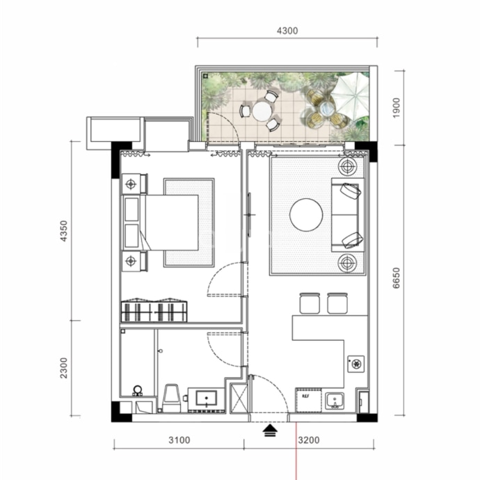 峨眉见山府--建面 55m²