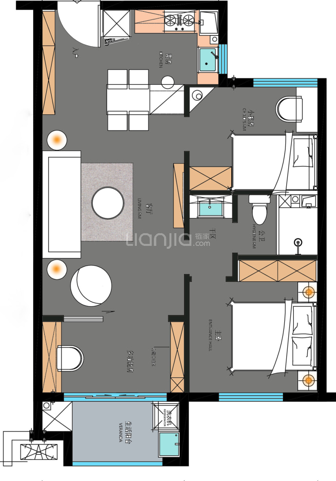 融侨观湖--建面 76m²