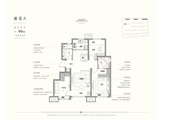 品悦万澜--建面 99m²