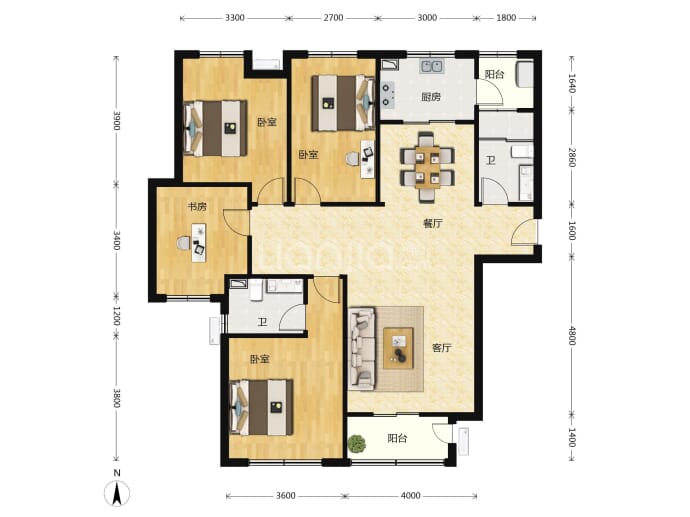 新兴·熙园--建面 144m²