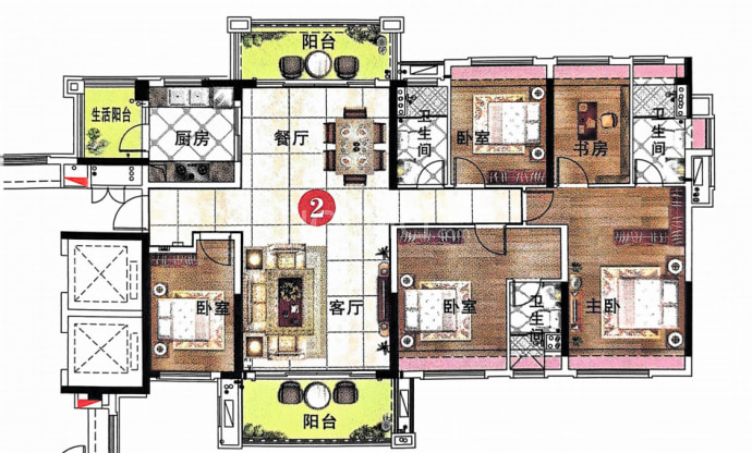 金域蓝湾--建面 174.63m²