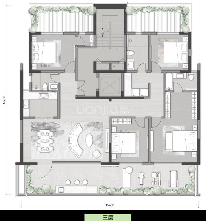 山语河--建面 180m²