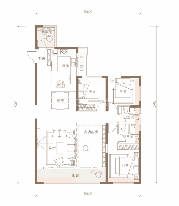 老城根·雍锦里--建面 143m²