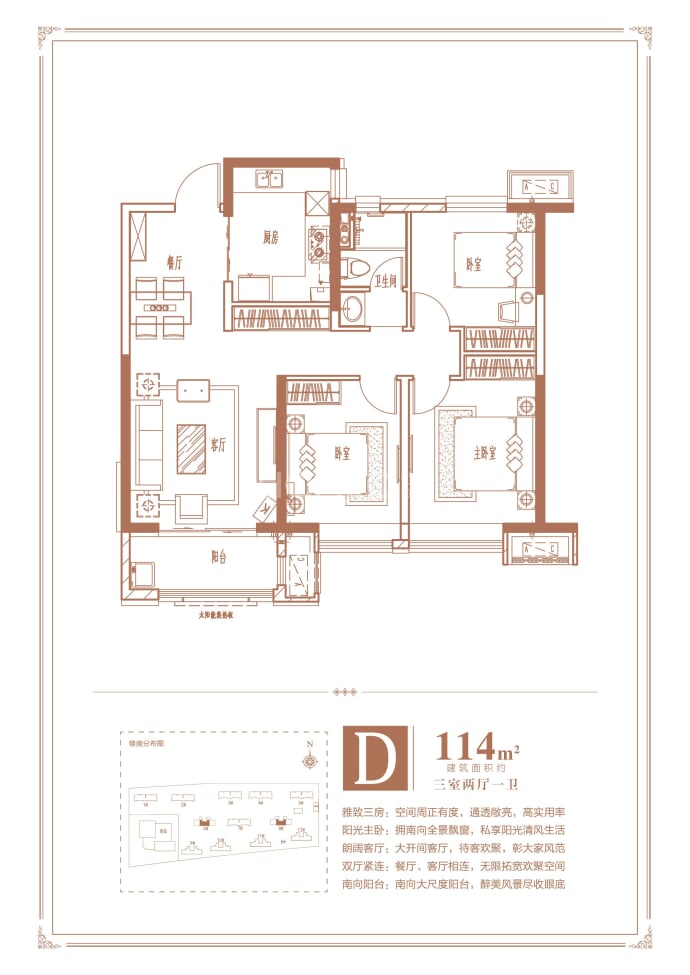 美的国宾府二期天玺--建面 114m²