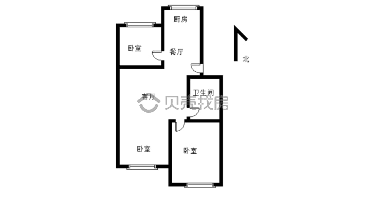 视野开阔 采光好 小区环境好 位置好！-户型图