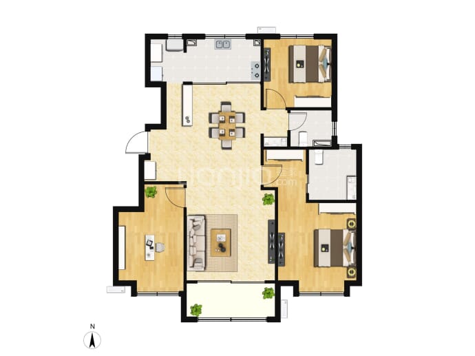 财信河西府--建面 127m²