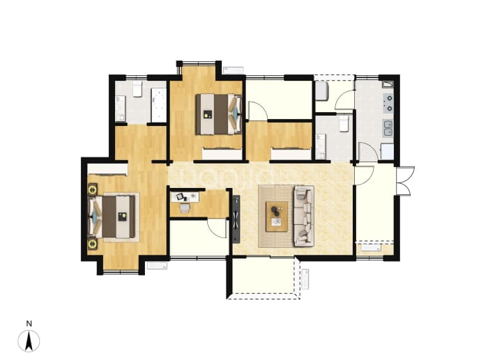 朗诗曜龙湾--建面 109m²