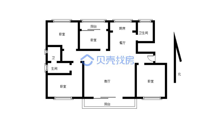 全天采光，户型方正，环境优美，-户型图