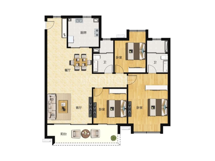 保利堂悦--建面 110m²