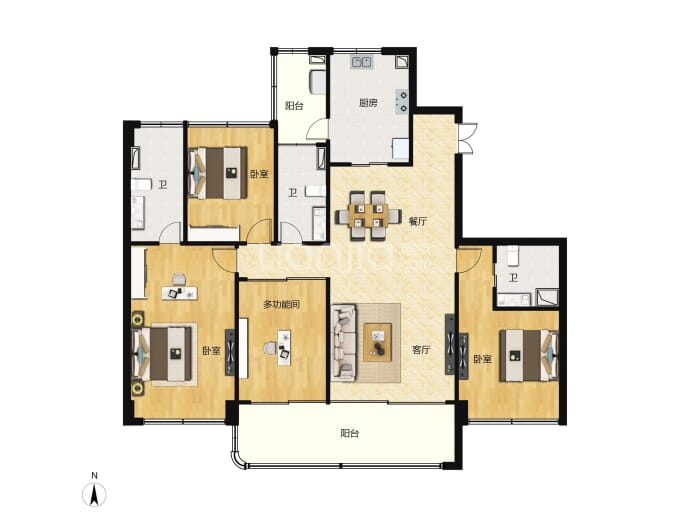 建投恒福壹号--建面 205m²