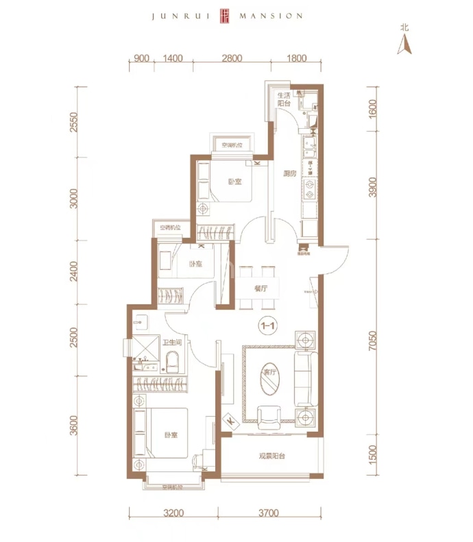 晋中珺睿府--建面 100.45m²