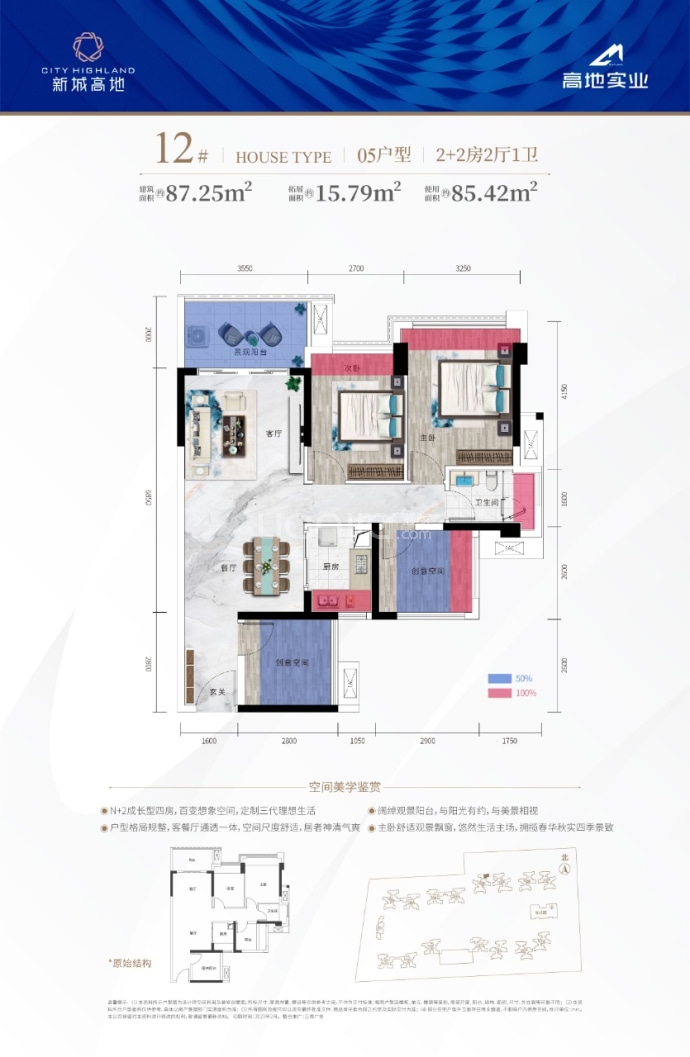 新城高地--建面 87.25m²