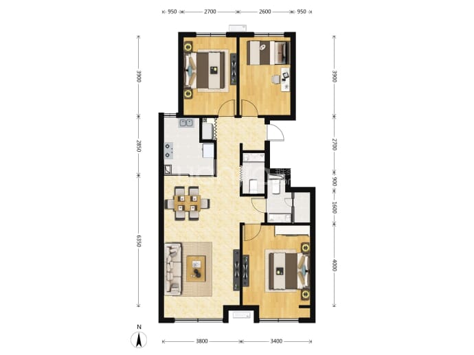 长安润璟--建面 102m²