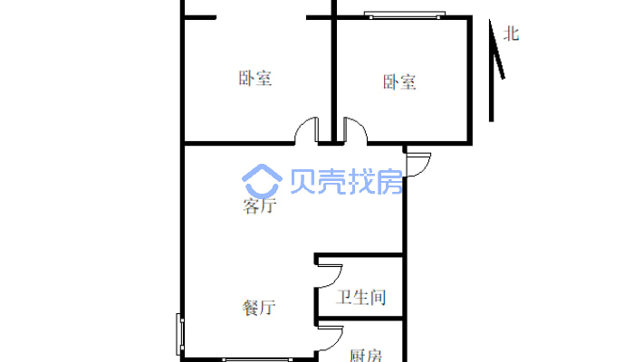 东坝两居室 业主急售  证齐全随时过户-户型图