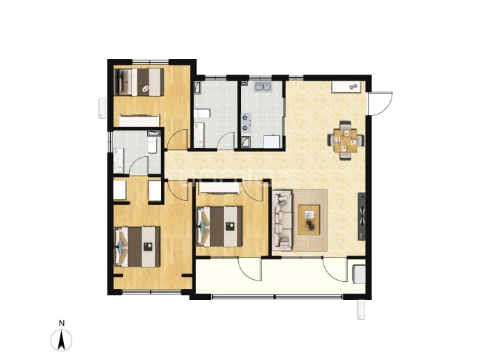 鑫源·珺府--建面 105m²