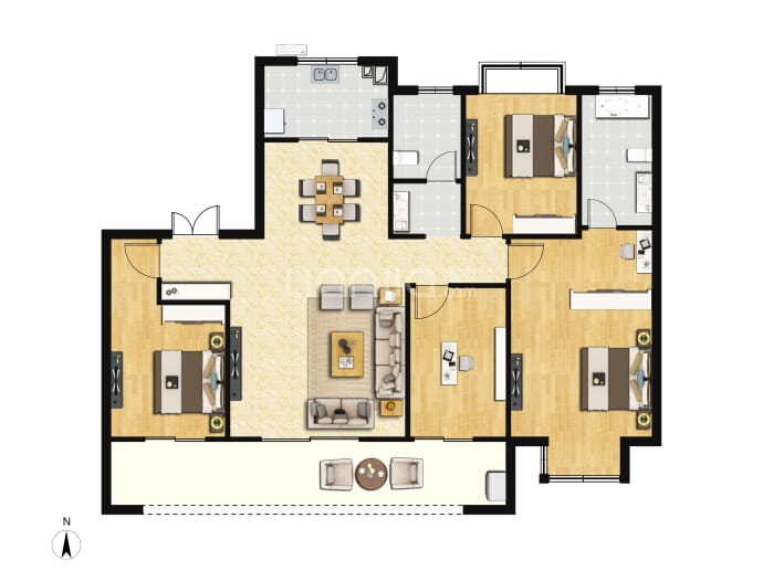 远盛凤林府--建面 142m²