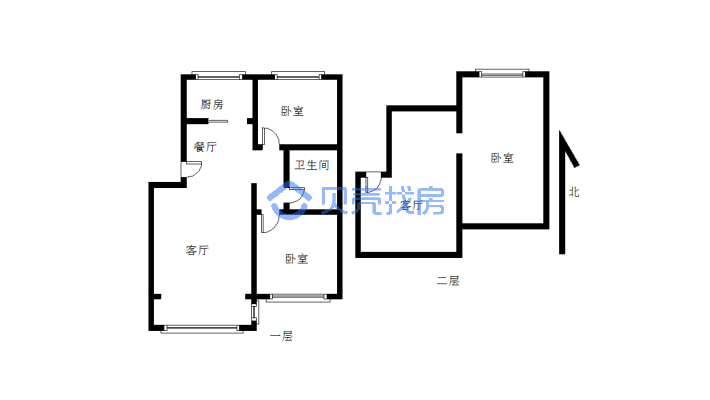 明珠花园      6+7复式      明室明厅-户型图